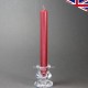 20cm Traditional Drawn Burgundy, Wine Red, Rustic Dinner Candles